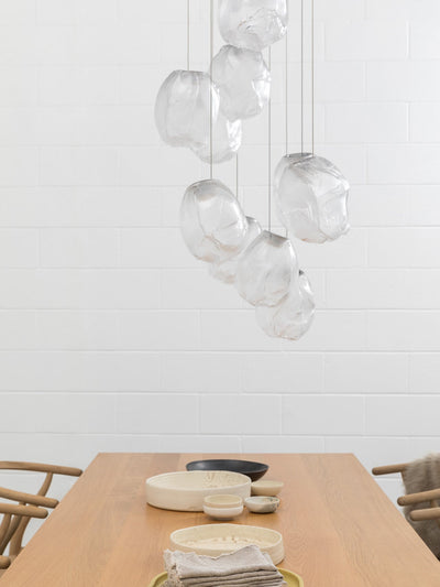 Celenelle Liquid Glass Stone Pendant Light