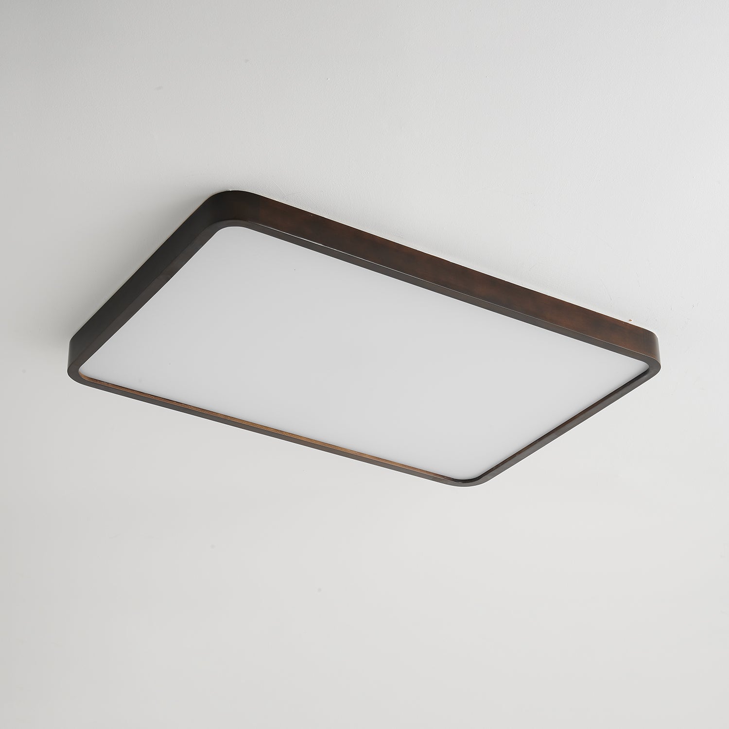 Rinirel Modern Minimalist Rectangular Wood Ceiling Light