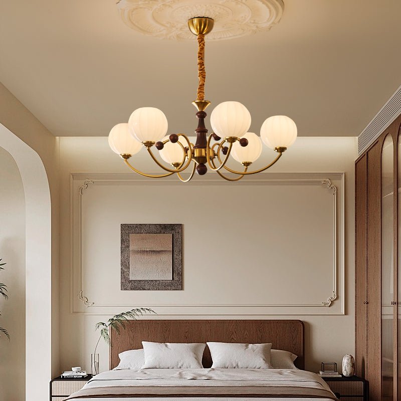 Omirara Traditional Elegance Vintage Wood Chandelier