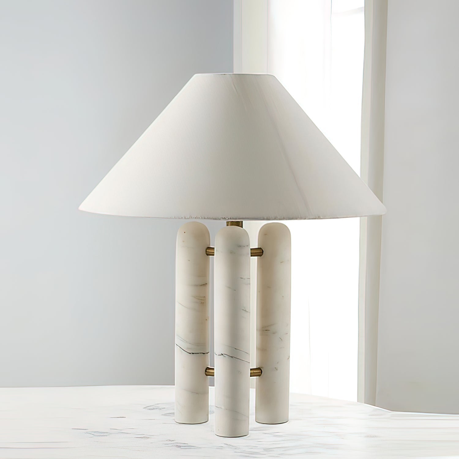 Trio Marble Modern Table Lamp