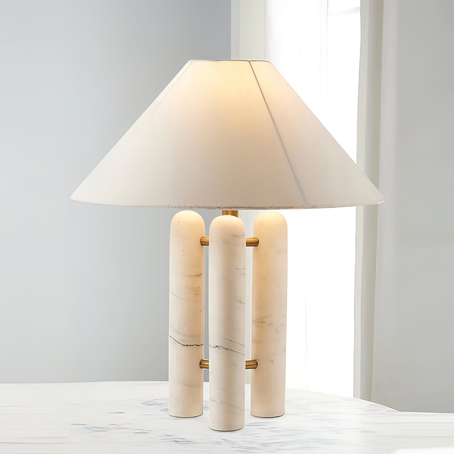 Trio Marble Modern Table Lamp