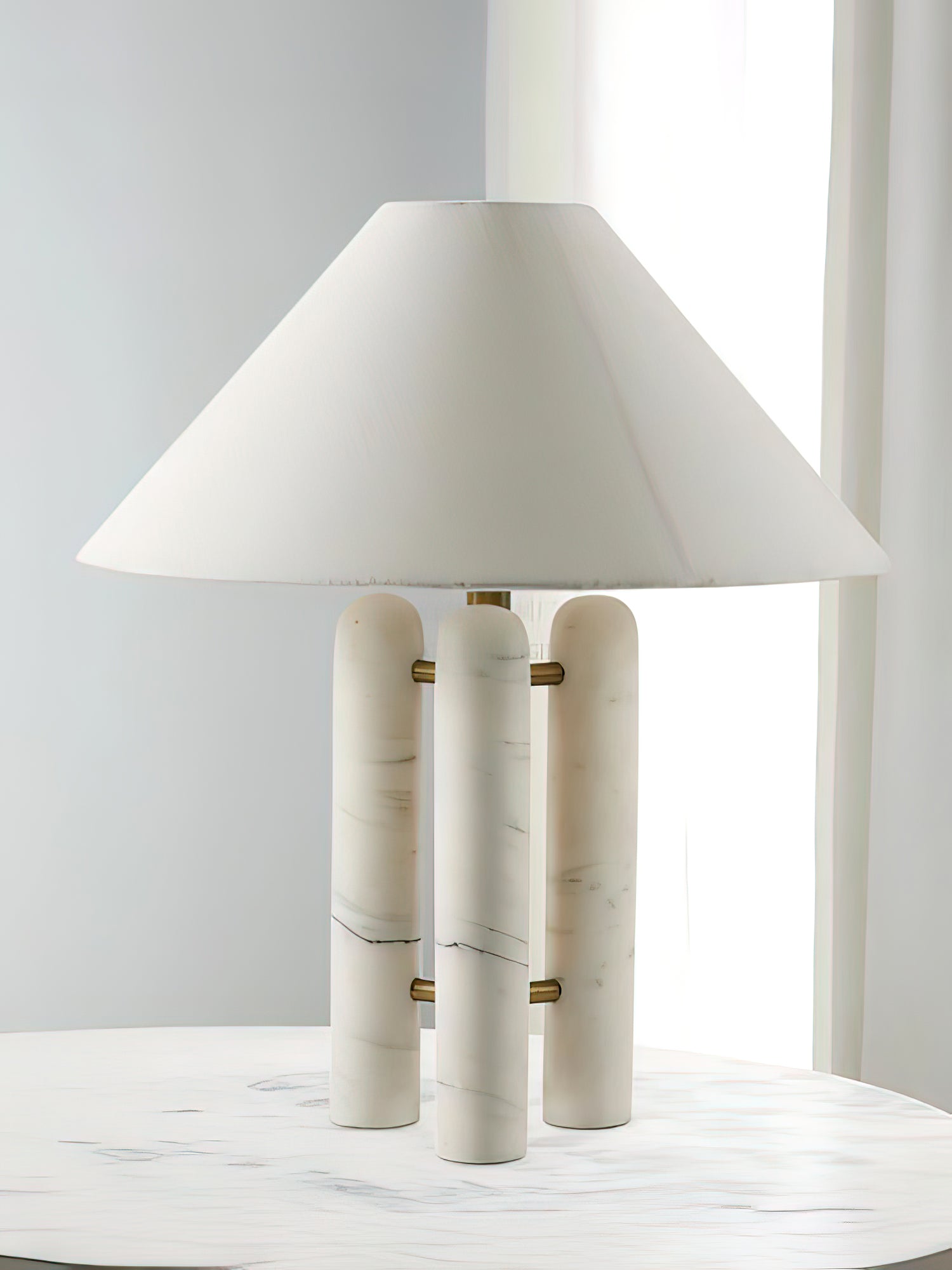 Trio Marble Modern Table Lamp