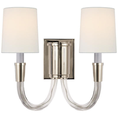 Etalarae Modern Minimalist Crystal Fabric Wall Lamp - Neutral Decor