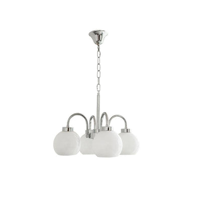 Liororian Chandelier Yellow Glass Globes