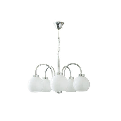 Liororian Chandelier Yellow Glass Globes