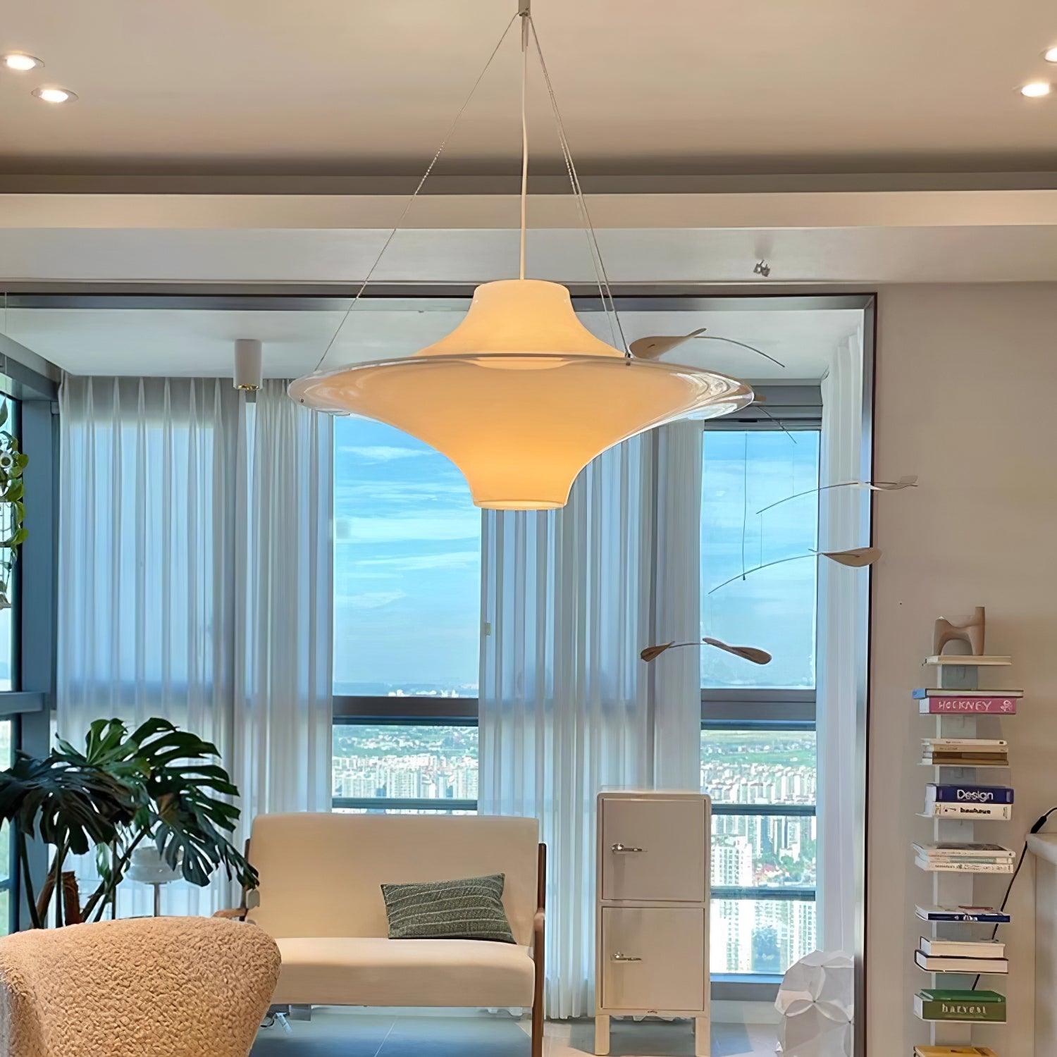 Dali Pendant Lamp Acrylic UFO Shape Contemporary Living Room