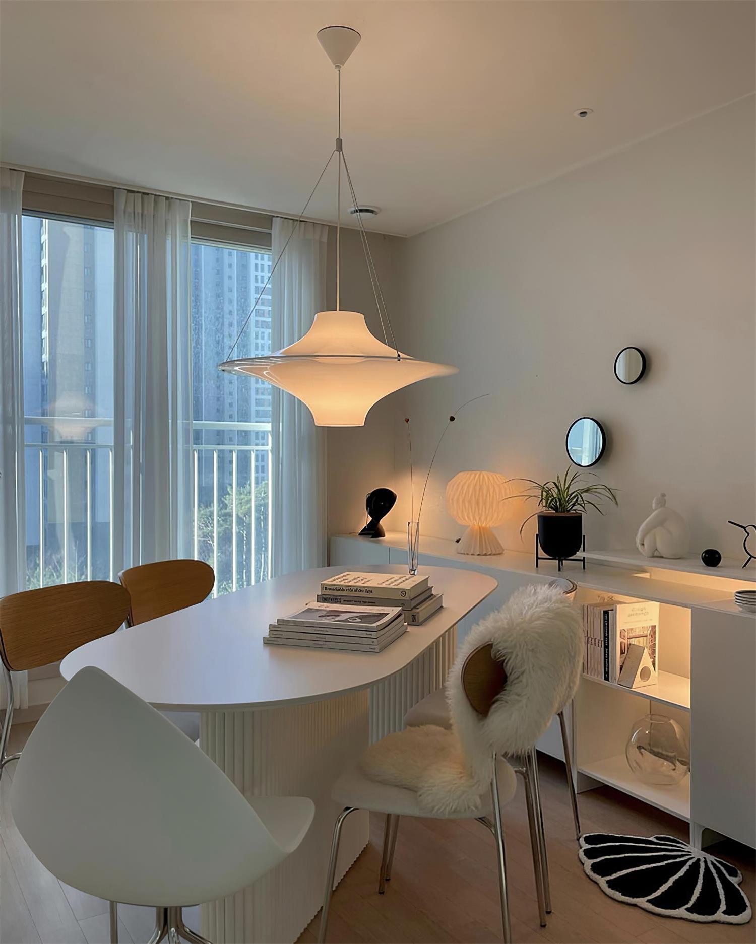 Dali Pendant Lamp Acrylic UFO Shape Contemporary Living Room