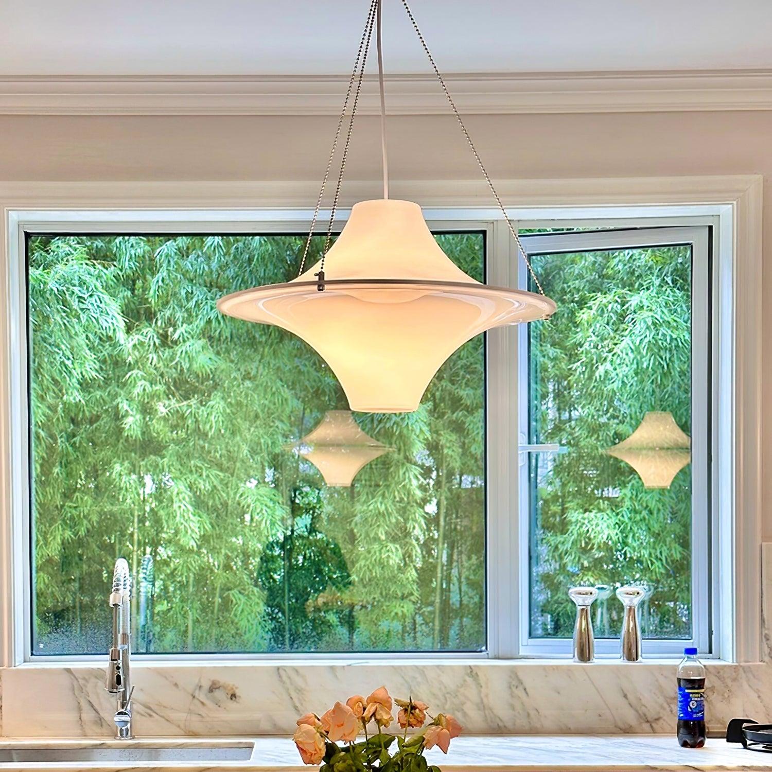 Dali Pendant Lamp Acrylic UFO Shape Contemporary Living Room