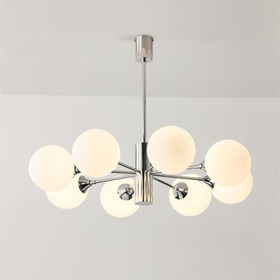 Eirivaria Chandelier Chrome Glass Globe