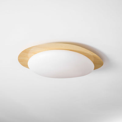 Sylenia Ceiling Light Pebble Walnut Acrylic LED