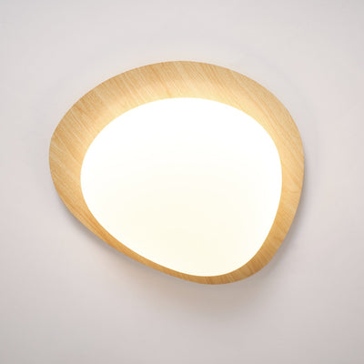 Sylenia Ceiling Light Pebble Walnut Acrylic LED