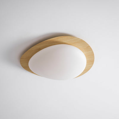 Sylenia Ceiling Light Pebble Walnut Acrylic LED
