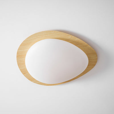 Sylenia Ceiling Light Pebble Walnut Acrylic LED