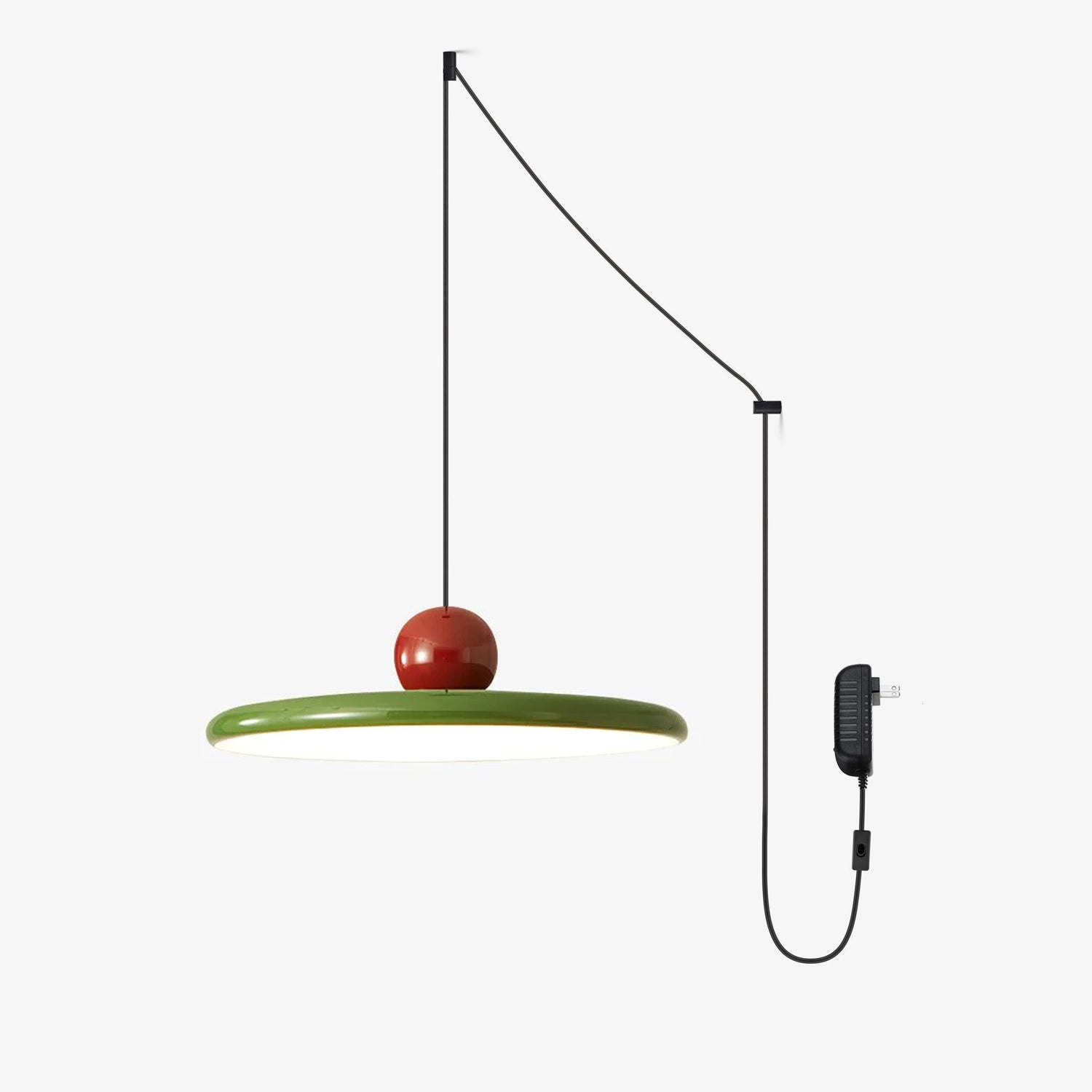 Terioaine Pendant Lamp Swag Green and Red