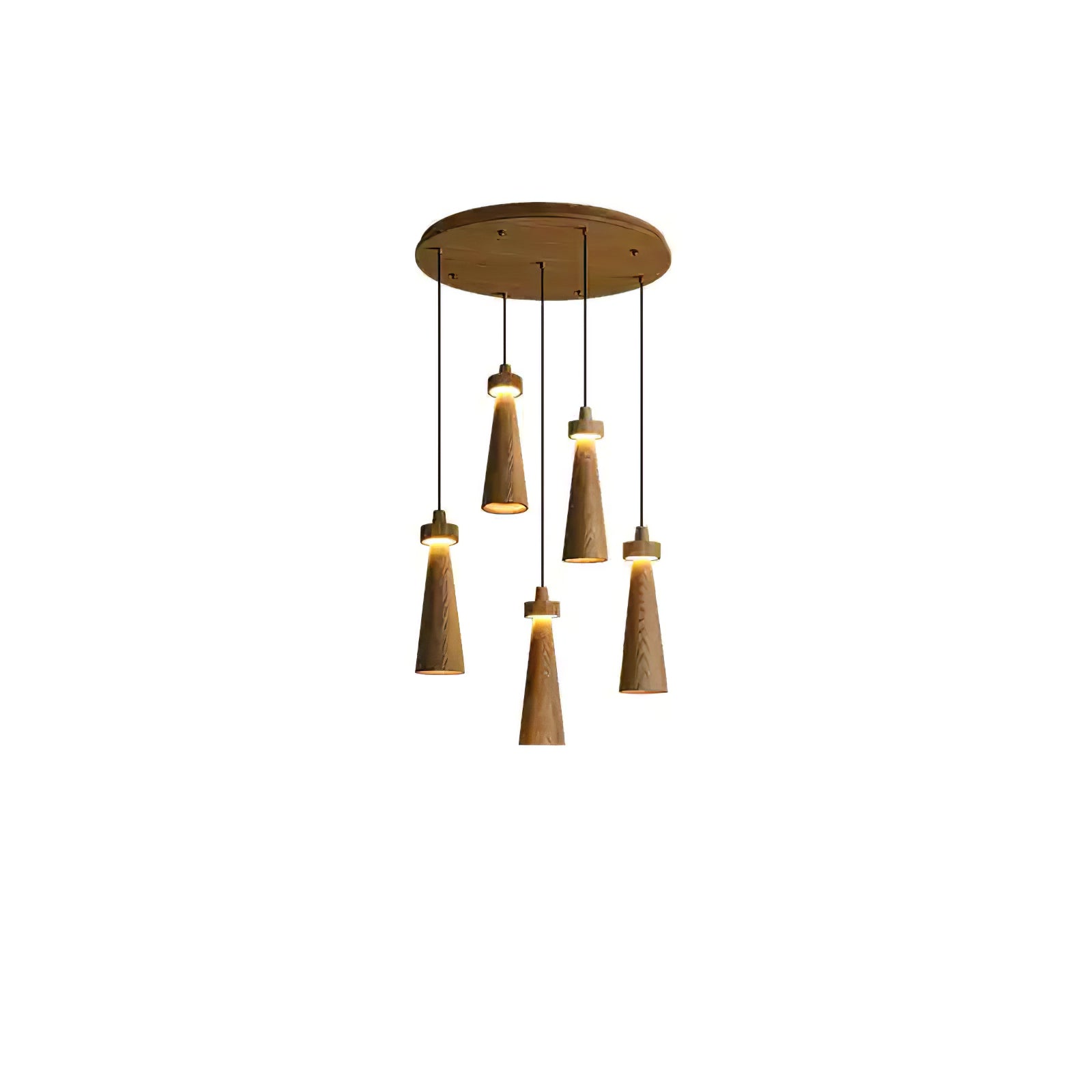 Tesno Minimalist Wood Pendant Light