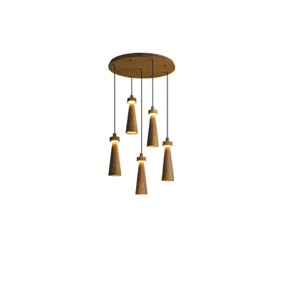 Tesno Minimalist Wood Pendant Light