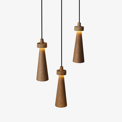 Tesno Minimalist Wood Pendant Light