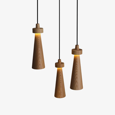 Tesno Minimalist Wood Pendant Light