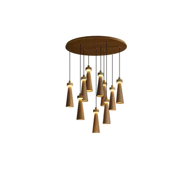 Tesno Minimalist Wood Pendant Light