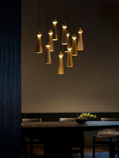 Tesno Minimalist Wood Pendant Light