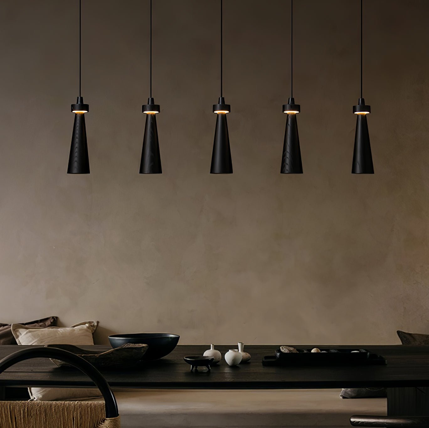 Tesno Minimalist Wood Pendant Light