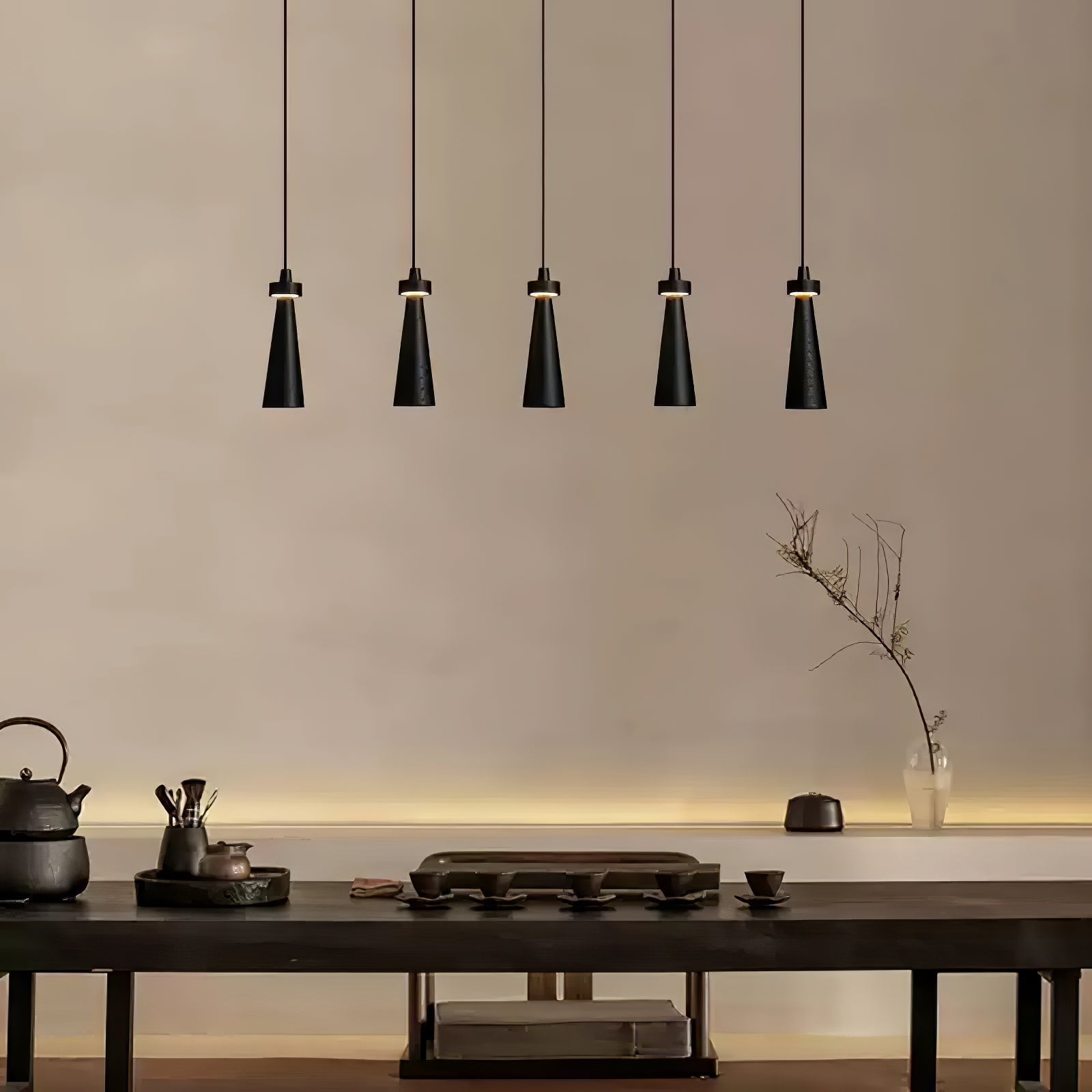 Tesno Minimalist Wood Pendant Light