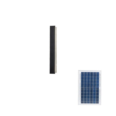 Renalira Long Strip Solar Outdoor Sconce