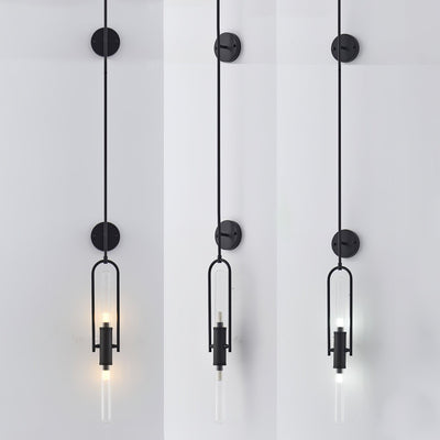 Isvyn Nordic Art Long Arc Glass Wall Lamp
