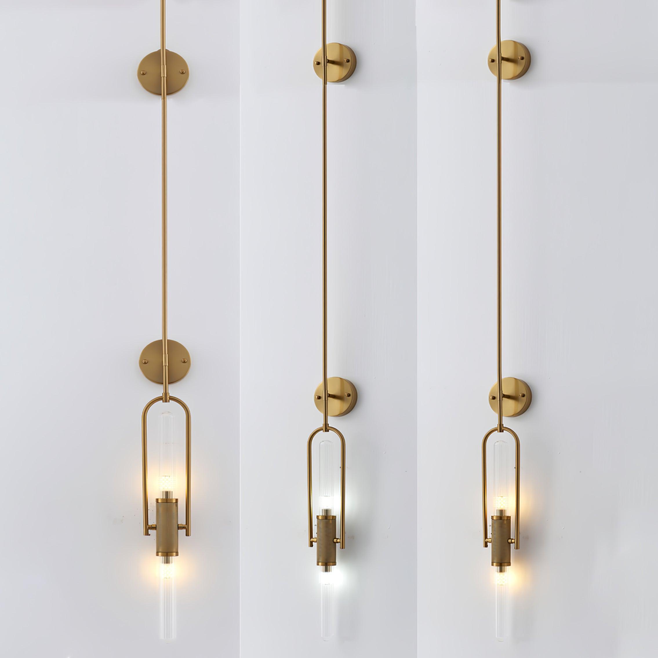 Isvyn Nordic Art Long Arc Glass Wall Lamp