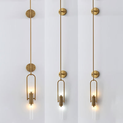 Isvyn Nordic Art Long Arc Glass Wall Lamp