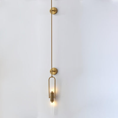 Isvyn Nordic Art Long Arc Glass Wall Lamp