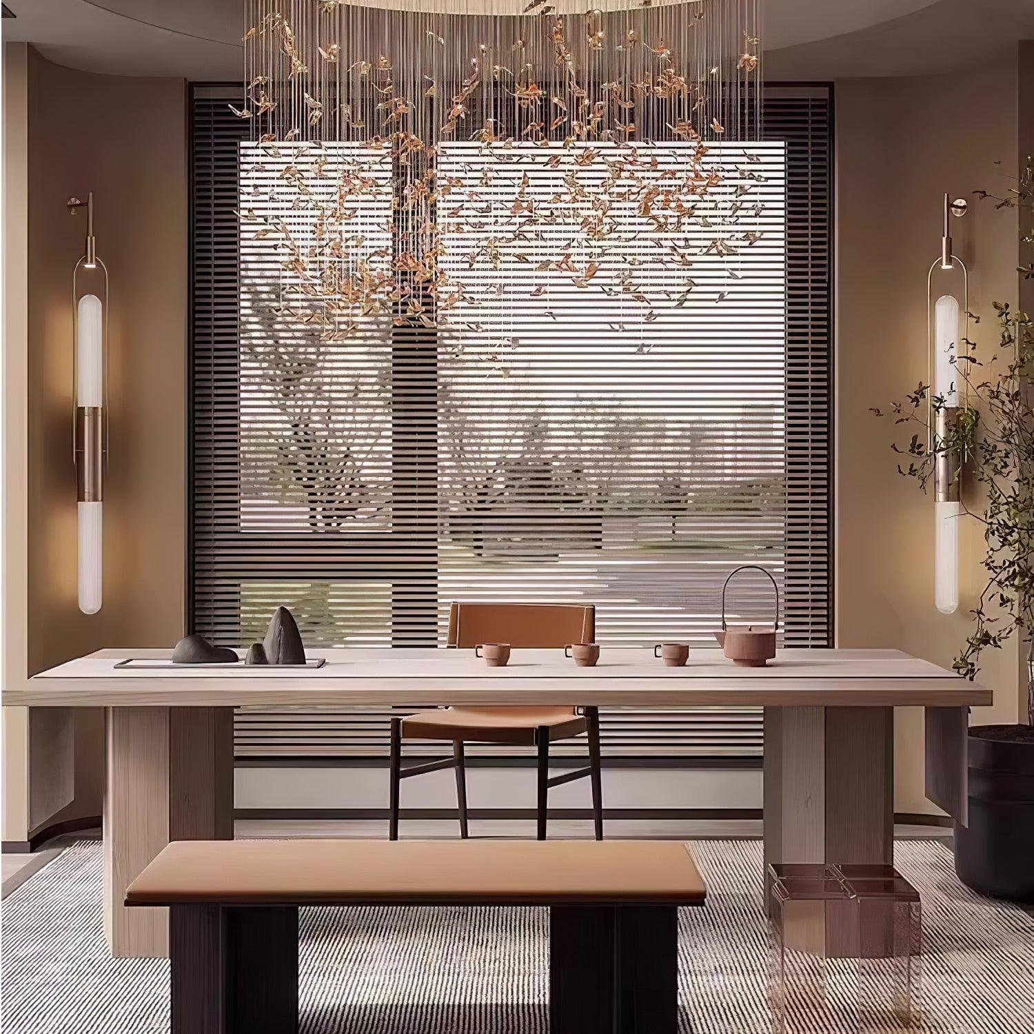 Isvyn Nordic Art Long Arc Glass Wall Lamp