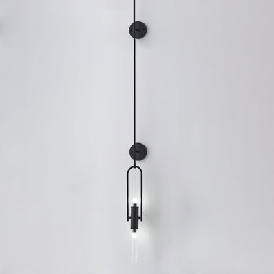 Isvyn Nordic Art Long Arc Glass Wall Lamp