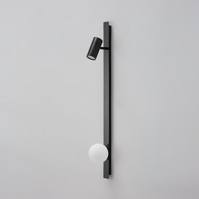 Aloz Brass Glass Minimalist Wall Light