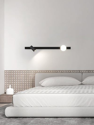 Aloz Brass Glass Minimalist Wall Light