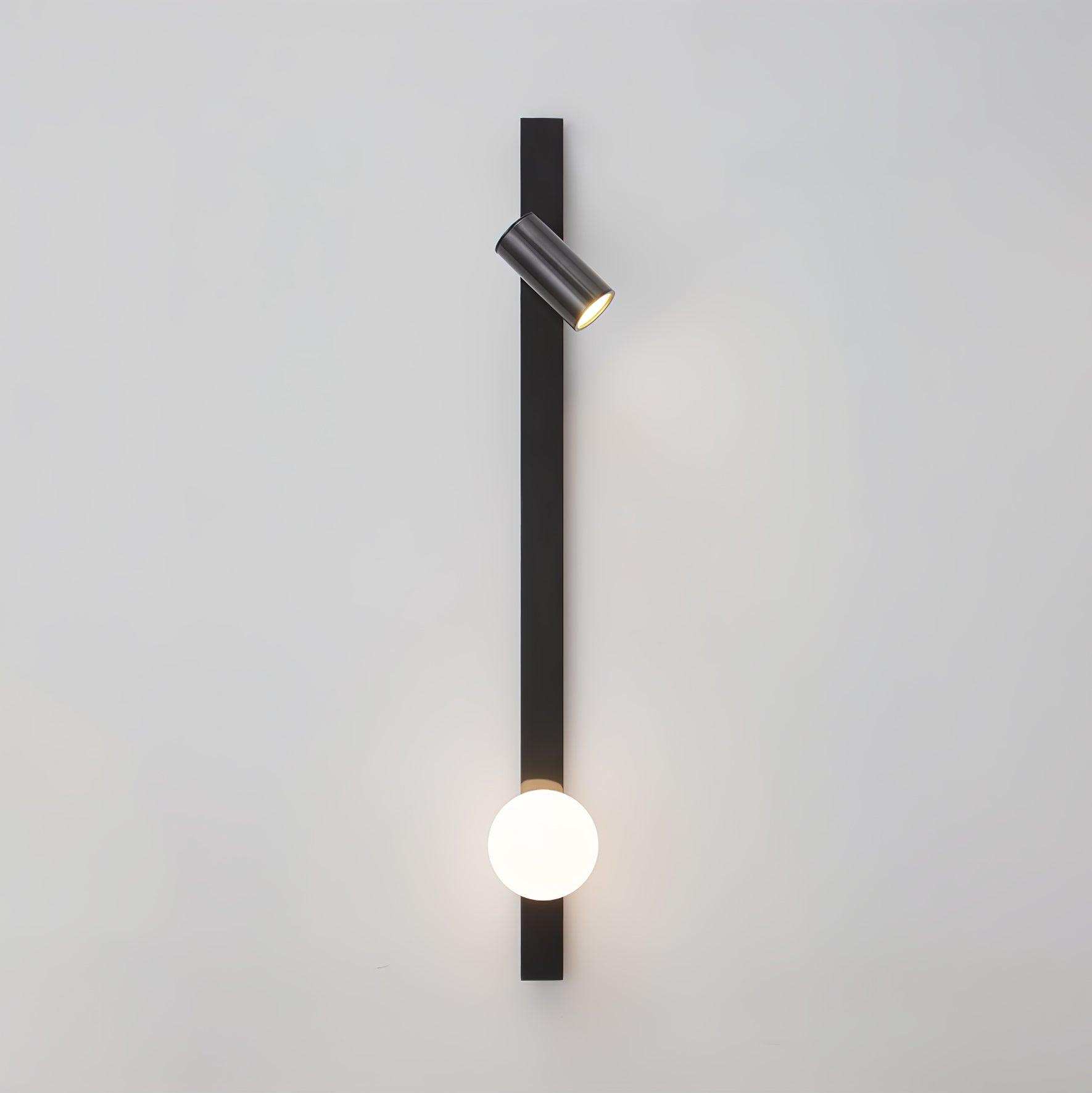 Aloz Brass Glass Minimalist Wall Light