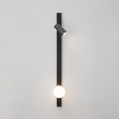 Aloz Brass Glass Minimalist Wall Light