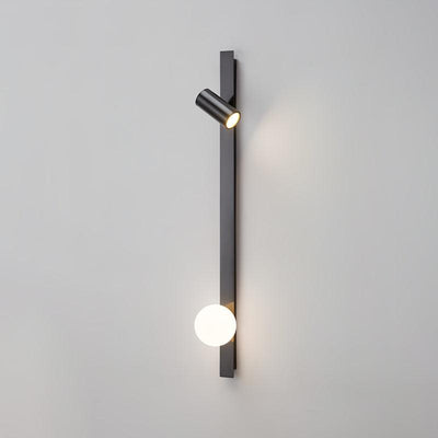 Aloz Brass Glass Minimalist Wall Light