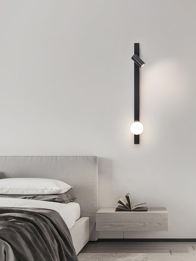 Aloz Brass Glass Minimalist Wall Light