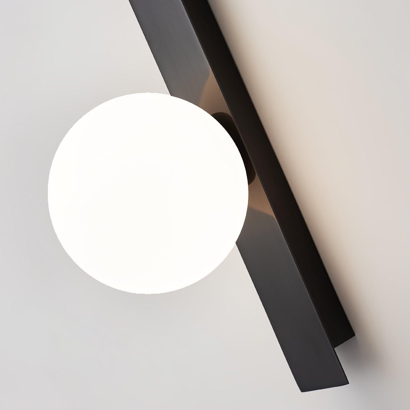 Aloz Brass Glass Minimalist Wall Light