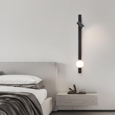 Aloz Brass Glass Minimalist Wall Light