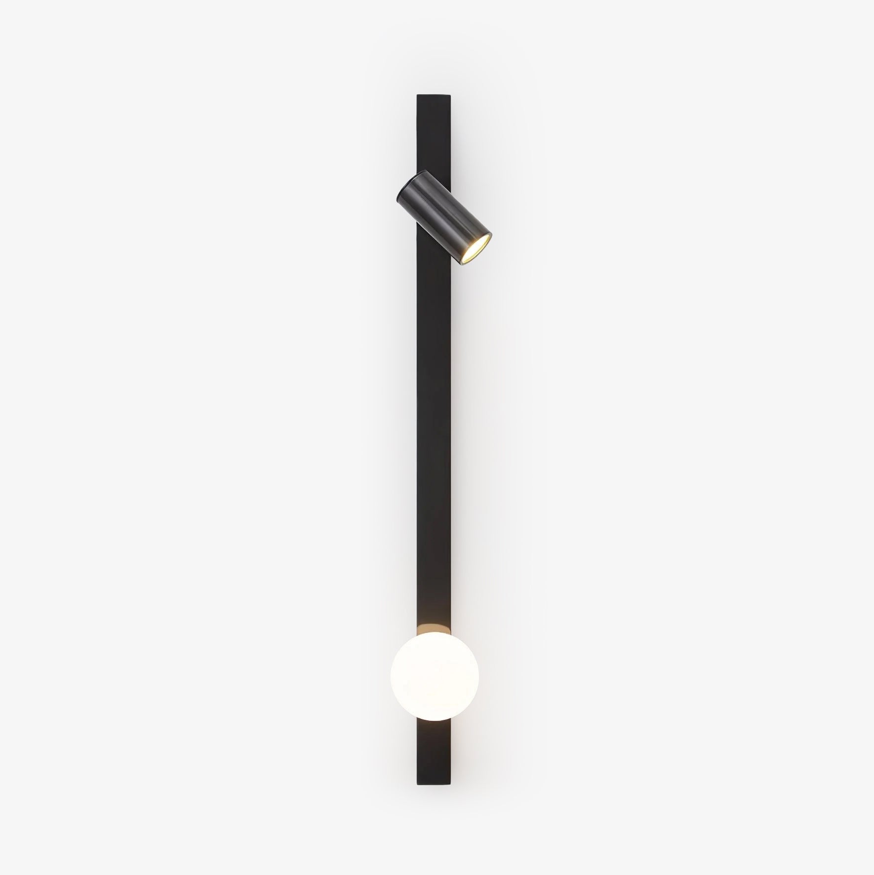 Aloz Brass Glass Minimalist Wall Light