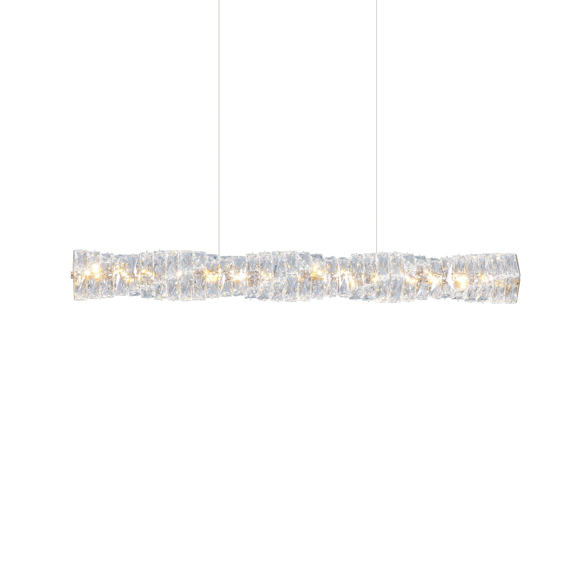 Stream Long Crystal Pendant Lamp