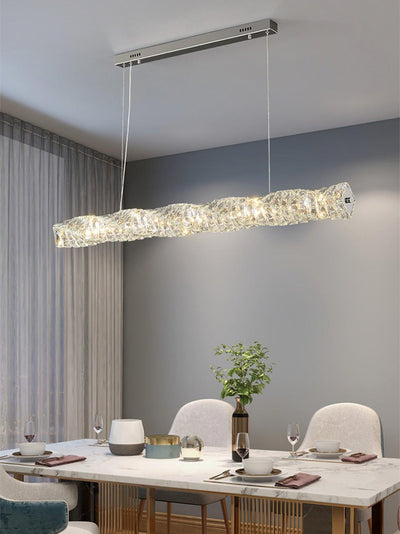 Stream Long Crystal Pendant Lamp