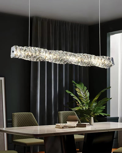 Stream Long Crystal Pendant Lamp