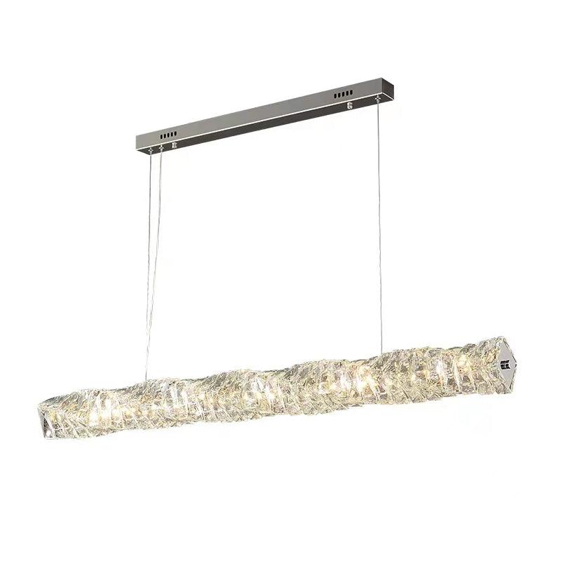 Stream Long Crystal Pendant Lamp
