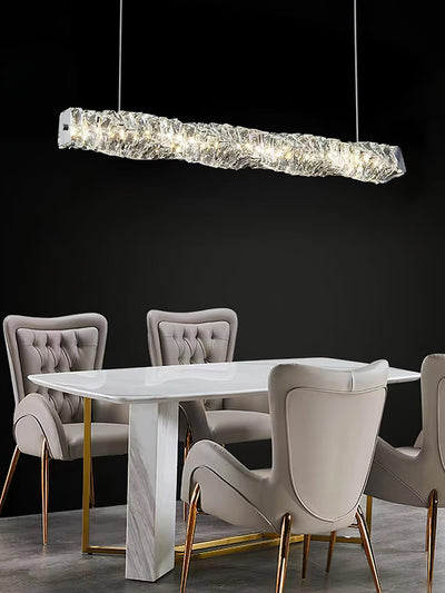 Stream Long Crystal Pendant Lamp