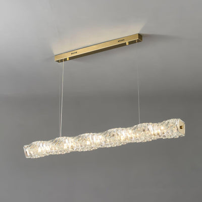 Stream Long Crystal Pendant Lamp