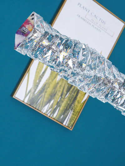 Stream Long Crystal Pendant Lamp
