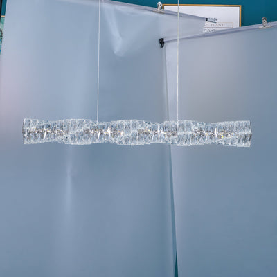 Stream Long Crystal Pendant Lamp